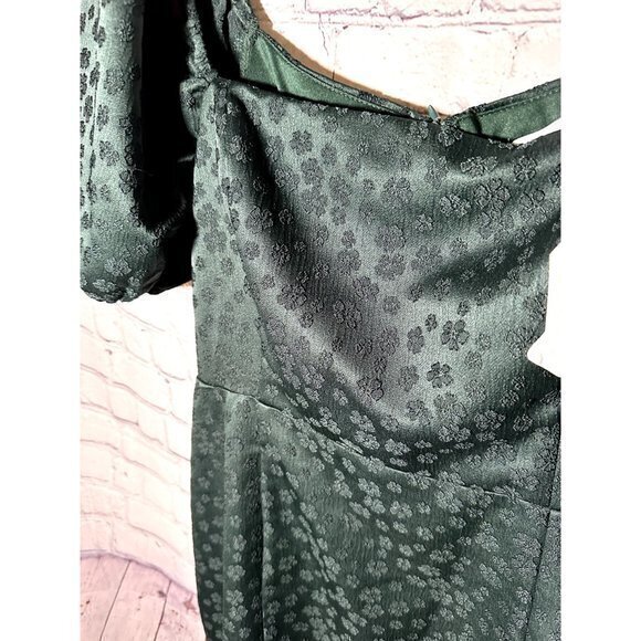 ALTR'D STATE LADIES DARK GREEN BALLOON SLEEVE TUNIC SZ (XL) NEW WITH TAGS - Picture 4 of 6